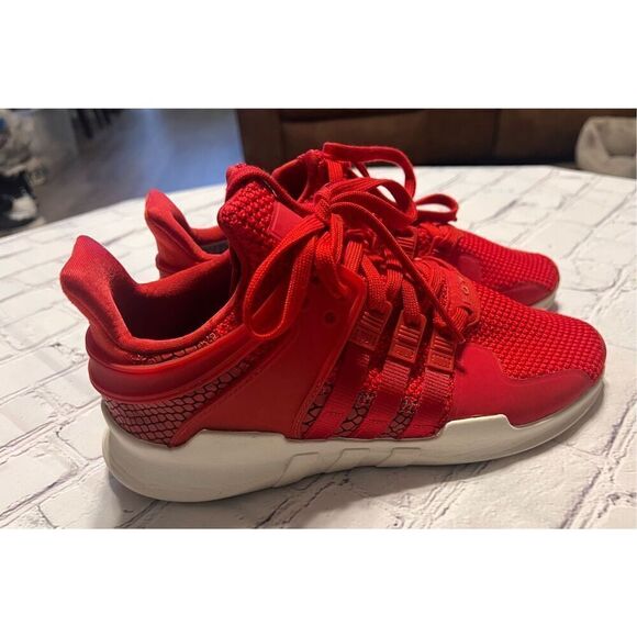 Adidas Men\'s Size 7 EQT Support ADV Sneakers Red Orange Athletic Training Shoes main image 9